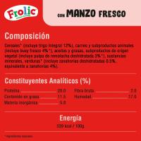 FROLIC txakur ertain helduentzako janaria idiarekin, poltsa 1,5 kg
