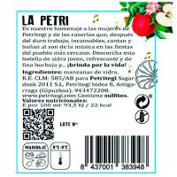 Sidra Espumosa LA PETRI, botella 75 cl