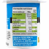 Leche fermentada sabor natural EROSKI, pack 4x120 g