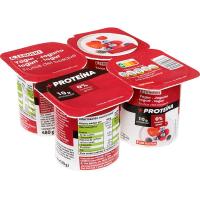 Yogur frutas del bosque proteína EROSKI, pack 4x120 g
