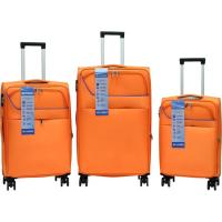 Trolley mediano naranja, poliéster, candado combinación, 22043 AR, 42x29x68 cm