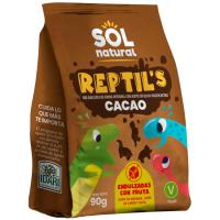 SOLNATURAL Dinos kakao galletak oloa eta bio frutarekin, poltsa 90 g