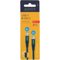 Cable de carga rápida y transferencia, USB-C a USB-C, 60W AUTO-T, 1 metro