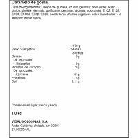 Gominolas surtido azúcar VIDAL, bolsa 1.000 g