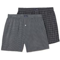Bóxer hombre abierto de punto, gris oscuro talla XXL ABANDERADO, pack 2 uds