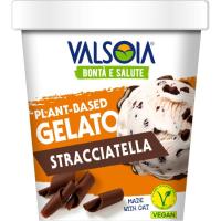 Helado con base de avena y stracciatella VALSOIA, tarrina 60 cl