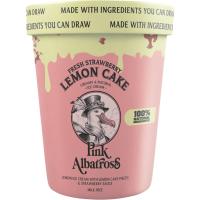 Helado Lemon Cake PINK ALBATROSS, tarrina 480 ml