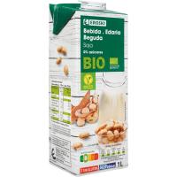 Bebida vegetal de soja 0% azúcares EROSKI BIO, brik 1 litro