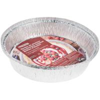 Molde de aluminio redondo 1 litro EROSKI, pack 3 uds