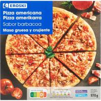 Pizza americana barbacoa EROSKI, caja 570 g