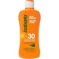 Leche solar aloe SPF30 BABARIA, bote 200 ml