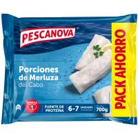 Porciones de merluza del cabo sin piel PESCANOVA, bolsa 700 g