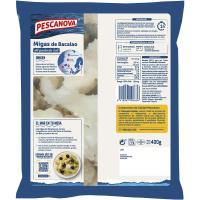 Migas de bacalao al punto de sal PESCANOVA, bolsa 400 g