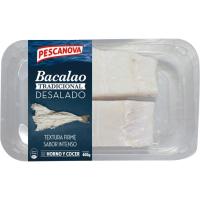 Lomos de bacalao desalado PESCANOVA, bandeja 400 g