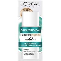 Fluido antimanchas tono claro L`OREAL BRIGHT REVEAL, bote 50 ml