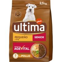 Alimento seco para perro mini senior ULTIMA, saco 2,5 kg