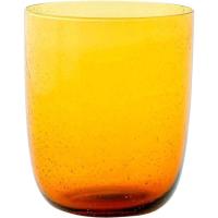 Vaso de vidrio ambar con burbujas KASA, 46 cl