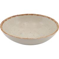 Plato hondo beige KASA, 18x18x5,7 cm
