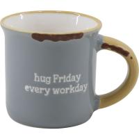 Taza de café con frases, 100 ml KASA, juego 4 uds