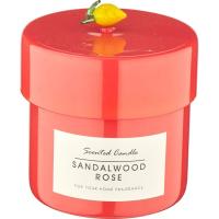 Vela SandalWood en vaso rojo con tapa KASA, 8,5x12x8,5 cm