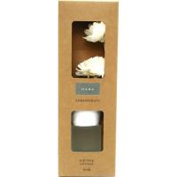 Difusor Lemongrass de 50 ml con flor blanca KASA, 6,5x27x9 cm