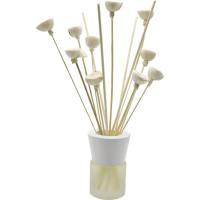 Difusor Rose de 50 ml con flores pequeñas blancas KASA, 6,5x27x9 cm