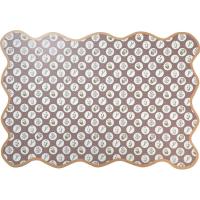 Salvamantel rectangular recortado rosa KASA, 45x30x0,2 cm