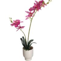 Planta artificial en maceta, orquidea rosa KASA, 8x8x42 cm