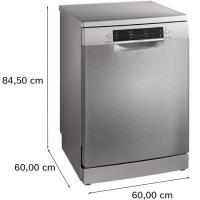 Lavavajillas libre instalación 60 cm acero antihuellas SMS46KW02E BOSCH