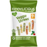 Pajitas de verduras KIDDYLICIOUS, pack 4x12 g