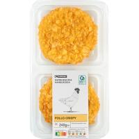 EROSKI crispy oilasko hanburgesa hirugihar-gaztarekin, erretilua 240 g