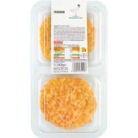 EROSKI crispy oilasko hanburgesa hirugihar-gaztarekin, erretilua 240 g