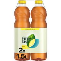 Refresco de té al limón sin azúcar FUZE TEA, pack 2 x 1,5 litros