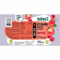 Bebida vitaminada Antiox fresa-frambuesa HOHES C, botella 50 cl