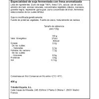 Postre de soja y fresa SOJASUN, pack 4x100 g