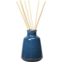 Ambientador mikado Driftwood, difusor de cerámica azul, Ø8,7x23,5 KASA, 150 ml