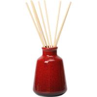 Ambientador mikado Velvet, difusor de cerámica roja, Ø8,7x23,5 KASA, 150 ml