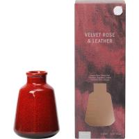 Ambientador mikado Velvet, difusor de cerámica roja, Ø8,7x23,5 KASA, 150 ml