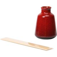Ambientador mikado Velvet, difusor de cerámica roja, Ø8,7x23,5 KASA, 150 ml