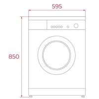 Lavadora de libre instalación, inox, 15 programas y capacidad de lavado 7 kg TEKA