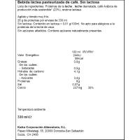 Proteina coffee zero KAIKU, botella 330 ml