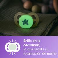 Chupete soult ultra start nocturno 0-2 meses AVENT, pack 2 uds