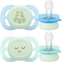 Chupete ultra start nocturno 0-2 meses AVENT, pack 2 uds