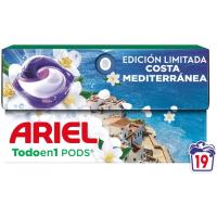 ARIEL Costa Mediterránea detergente kapsulak, kutxa 19 dosi