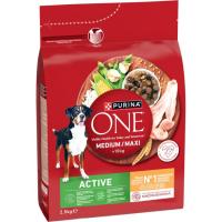 ONE ACTIVE txakur ertain/handientzako oilasko jakia, zakua 2,5 kg