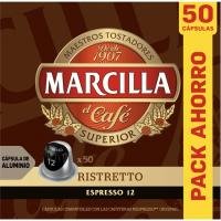 Café Ristrettro compatible Nespreso MARCILLA, caja 50 uds