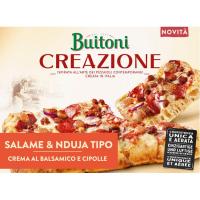 BUITONI CREAZIONE salami & nduja pizza, kutxa 430 g