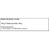 Dados de pechuga de pavo SERRANO, bandeja 150 g