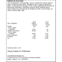 Galleta de chocolate y caramelo LOTUS, paquete 132 g