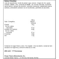 Salsa Cheddar YBARRA, bocabajo 250 ml